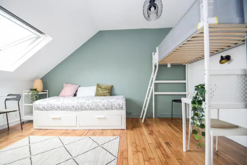 Disponible - Appartement Entier - 10Mn Rer B Aeroport Cdg - Paris Gare Du Nord, T11 Express, Le Bourget, Tout Equipe, Netflix Gratuit, 3 Personnes, 4Eme Etage, Escaliers, Parc Des Expositions, Parking Rue Gratuit Apres 19H ดร็องซี ภายนอก รูปภาพ