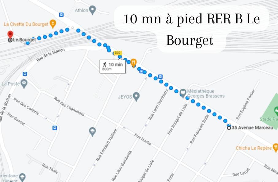 Disponible - Appartement Entier - 10Mn Rer B Aeroport Cdg - Paris Gare Du Nord, T11 Express, Le Bourget, Tout Equipe, Netflix Gratuit, 3 Personnes, 4Eme Etage, Escaliers, Parc Des Expositions, Parking Rue Gratuit Apres 19H ดร็องซี ภายนอก รูปภาพ